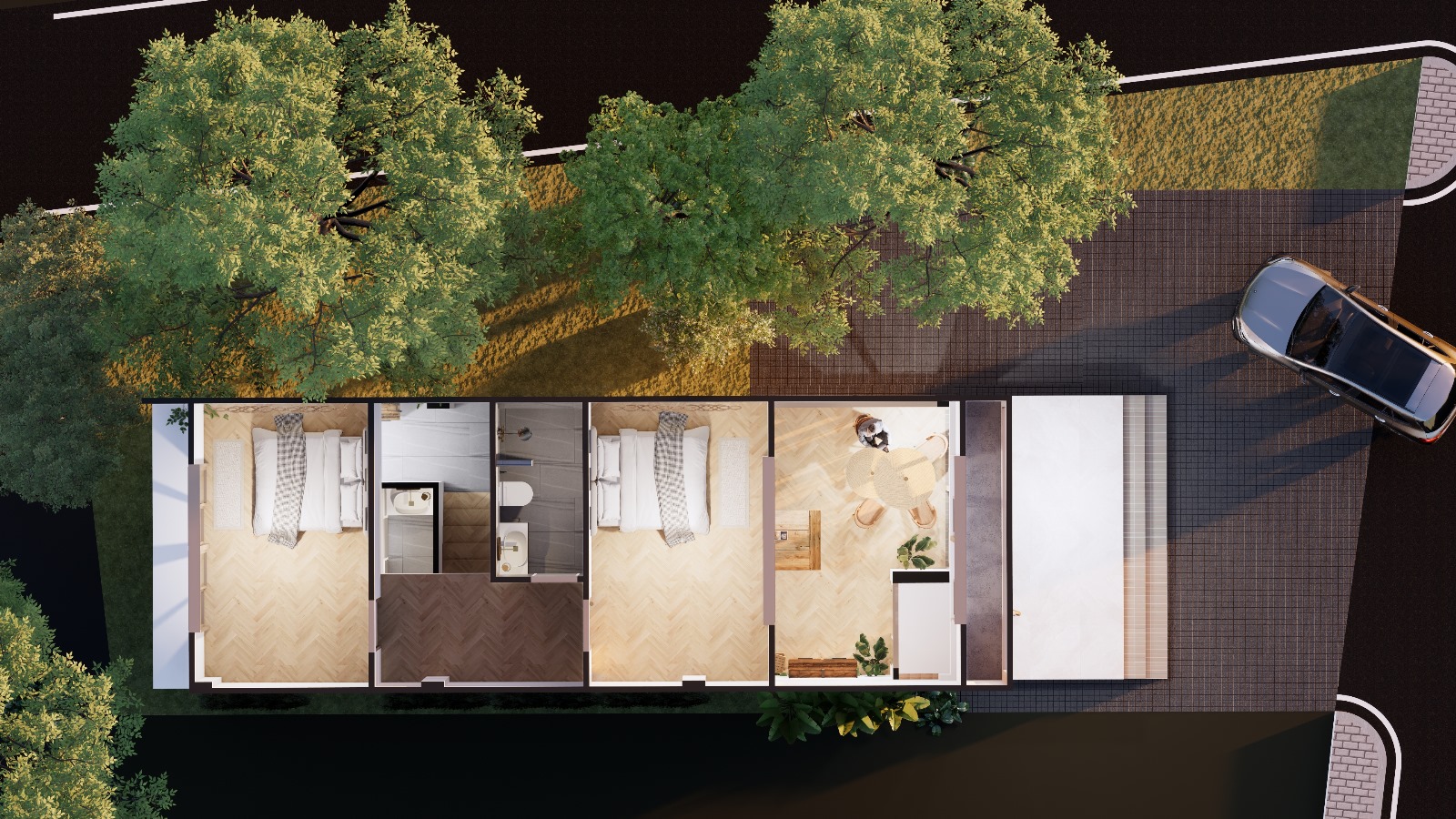 2 Story Building - Floor Plan Upper floor